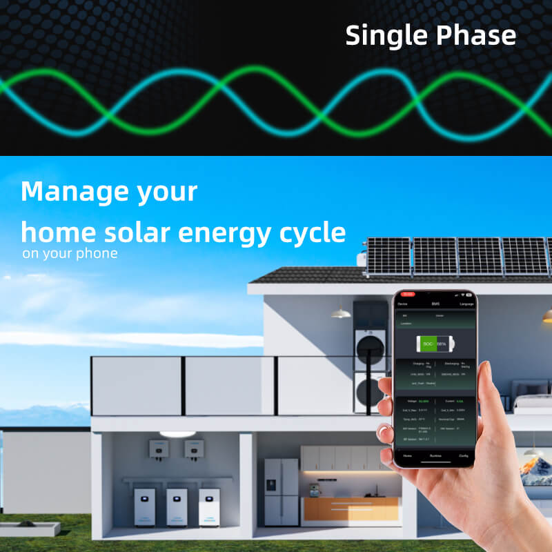 EH-5KL1 monophasé | 5KW 48V | Onduleur hybride