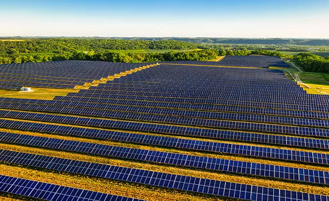 Projet de centrale photovoltaïque à grande échelle