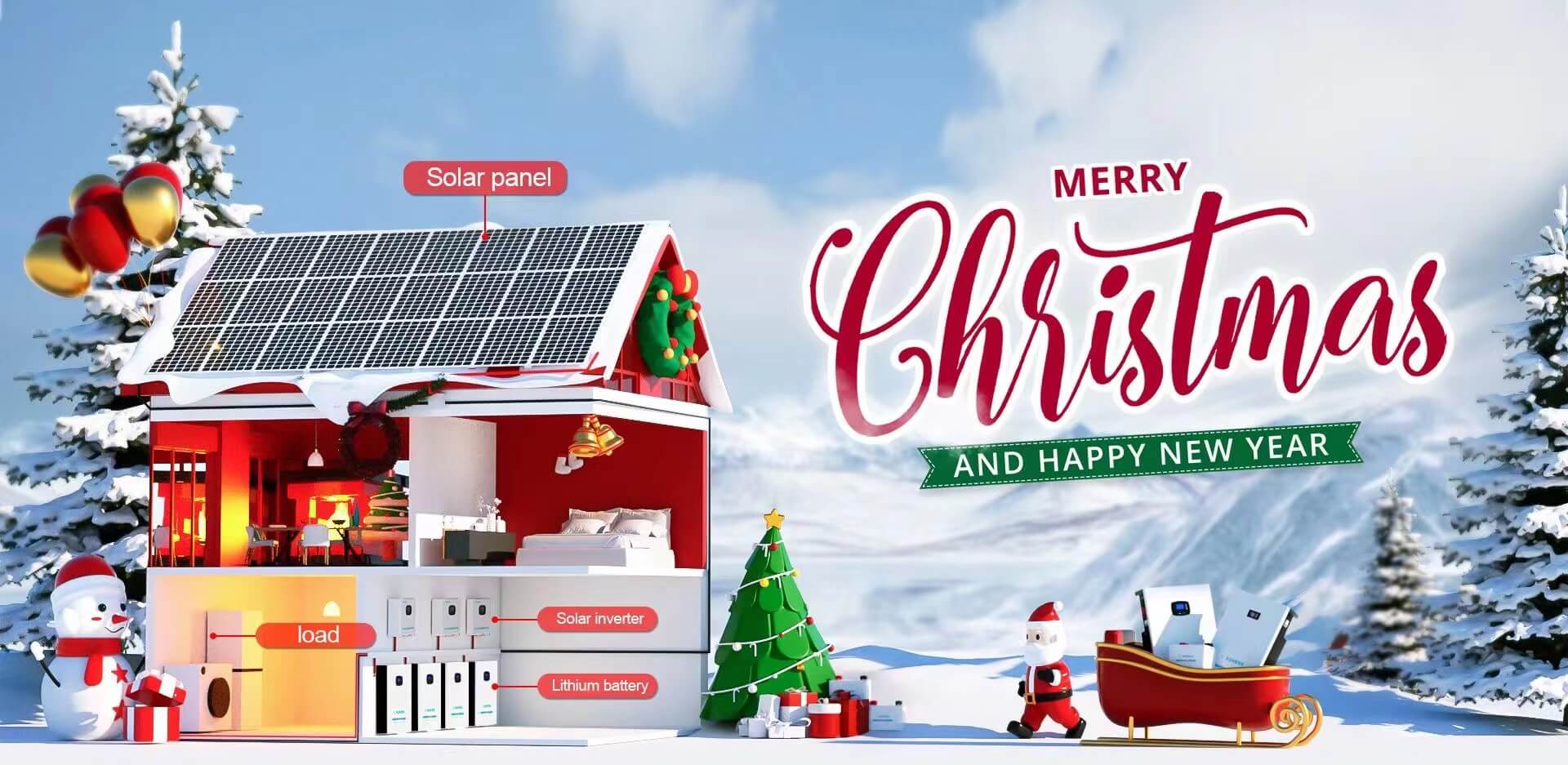 Solar Harmony for Christmas and New Year Cheers