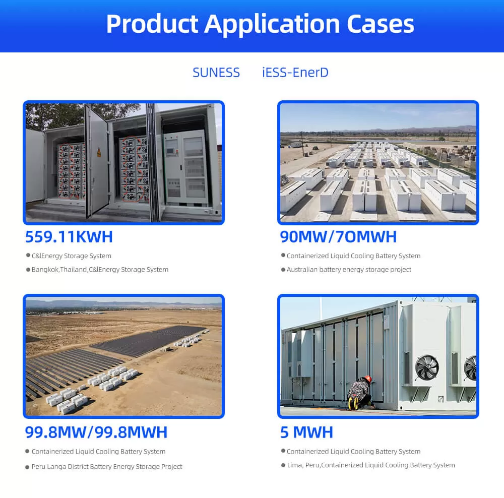 Syst&egrave;me de batterie de refroidissement liquide en conteneur