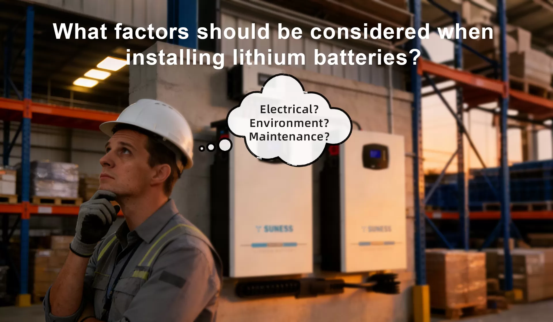 Quels facteurs doivent &ecirc;tre pris en compte lors de l'installation du lithium. Batteries&nbsp;?