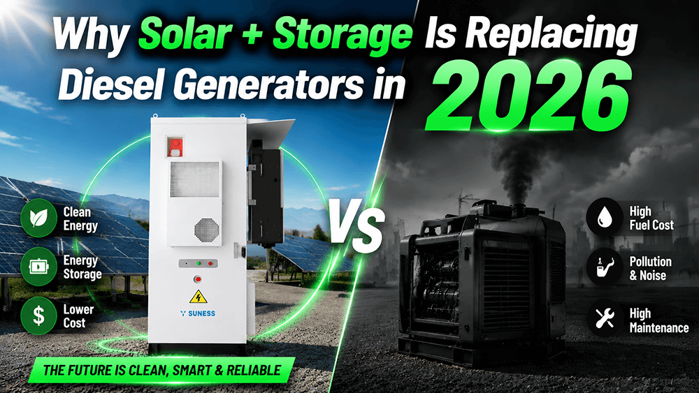 Pourquoi Solar + Storage remplace les g&eacute;n&eacute;rateurs diesel en 2026