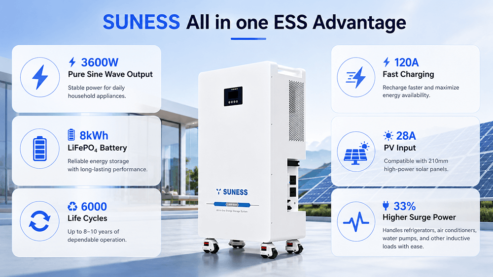 SUN 3600 3,6kW | 8kWh | 220/230/240VAC